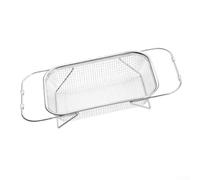 Colador de acero inoxidable con brazo telescópico deslizante para la manipulación de platos y alimentos (XL)