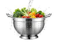 Colador De Acero Inoxidable - Multifuncional Escurrido Rápido Con Asas,Colador De Metal Filtro De Alimentos | para Hogar Reuniones Familiares Frutas Verduras Pasta Ensalada Preparación Comida