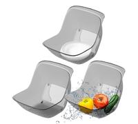 Colador De Alimentos | 3 Piezas Bandeja De Frutas,Para Cesta De Lavado De Cocina - Para Arroz Granos Cocinar Preparación Comida Espaguetis Limpieza Ensaladas De Bayas Pastas