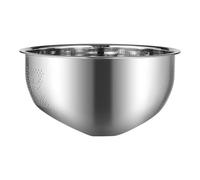 Colador de arroz - Arroz de acero inoxidable con parte inferior inclinada | Colador de verduras y frutas de 26 x 12,5 cm, cuenco de lavado de utensilios de cocina para cocinar, drenar, pasta, enjuagar