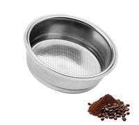 Colador de café de 51 mm, acero inoxidable, colador para café espresso, colador portafiltros, compatible con Delonghi, cesta de filtro de café, accesorio para cafetera espresso, 8-10 g (1 taza)
