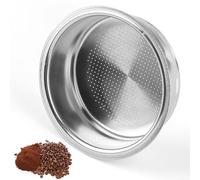 Colador de café Wefaly de 51 mm, colador reutilizable de acero inoxidable, cesta de filtro de una sola capa para cafeteras Delonghi Dedica (1 taza: 8-10 g)