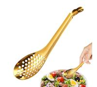 Colador De Caviar,Filtros De Colador Molecular De Esferificación De Metal - Colador De Cuchara De Barra De Oro O Plata De Acero Inoxidable Utensilios De Cocina Para Caviar, Salsas, Guisos, Cereales