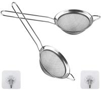 Colador de cocina acero inoxidable con mango medida a elegir de 8cm. Colador de malla fina para aceite, pasta, arroz, etc. Coladeros de cocina acero inoxidable malla fina (8cm)