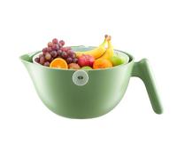 Colador de cocina, colador Colander | Deslenador de lavado de vegetales rotativos - Tazón de colador de coladores de frutas, cesta de drenaje de cocina giratoria multifuncional