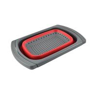 Colador de cocina con asas extensibles - cesto de lavado para frutas, verduras, pastas | Práctico colador de verduras para cocina, hogar, apartamento, estilo rústico | accesorio de de drenaje r