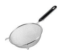 Colador de cocina de malla fina, mango antideslizante, colador de cocina de acero inoxidable con malla fina, para arroz, harina, leche, grasa, , café, cocina, hornear, alimentos , pasta