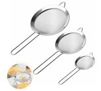 Colador de cocina, juego de 3 piezas de 8/10/12 cm, de acero inoxidable 304, malla fina, para quinua