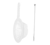 Colador de Cocina Multiuso de Tela, 2 Piezas, colador fino con asa, con 1 varilla agitadora, Duradero y Reutilizable, colador pequeño, 400 malla colador, colador de plástico para zumo