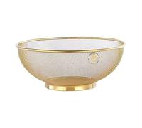 Colador de cocina para arroz, verduras, arroz, frutas, quinua, dorado, 20 x 8,5 cm