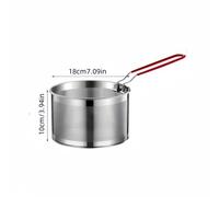 Colador de cocina portátil de acero inoxidable con mango extraíble, ideal para freír patatas fritas, pasta, verduras y snacks. utensilio de cocina duradero una rejilla de filtro de calidad .