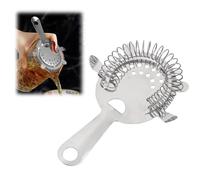 Colador de cóctel de acero inoxidable, colador de cóctel, colador fino, colador pequeño, colador de bar, coctelera Hawthorne, coctelera apto para todos los agitadores, accesorios de bar de alta