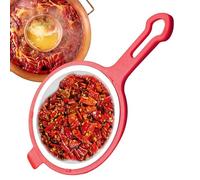 Colador de colador de cocina - Tamiz de pasta de alimentos PP, naranja, amarillo y verde, cuchara de té para, orejeta de acero inoxidable, sabor puro y suave | Café Restaurante Hogar Ahorr