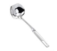 Colador de cuchara de sopa de 11 6 pulgadas en acero inoxidable 316, con boquilla de vertido para una práctica dispensación de líquidos (1)