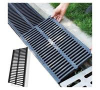 Colador de drenaje de rejilla de alcantarillado, cubierta de drenaje de zanja de plástico para uso en exteriores, desviador de resina duradera para un control eficaz del agua y soluciones de drenaje
