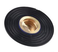 Colador de drenaje de suelo de baño con drenaje rápido de agua y prevención de reflujo, proporciona una protección fiable contra aguas residuales y desechos de alimentos (núcleo de cobre negro)