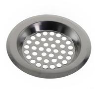 Colador de drenaje robusto de acero inoxidable para baño y cocina, recogedor de pelo redondo con agujeros antibloqueo para un uso eficaz (75 mm)