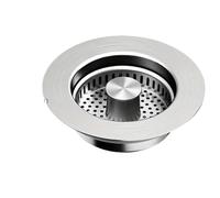 Colador de fregadero cocina acero inoxidable 3 en 1, tapón emergente con cesta antiobstrucción y filtro olores, colador drenaje fácil limpiar