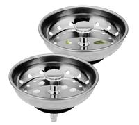 Colador De Fregadero De Cocina,2 Piezas Tapón Colador De Drenaje con 32 Agujeros - Cesto Tapón para Fregadero del Hogar,para Cocina Baño Ducha Hogar Restaurante Lavandería