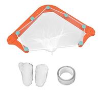 Colador de Fregadero de Cocina de 2 Uds, Bolsa de Malla de Red Fina de Esquina Estable en Forma de Triángulo para Restos de Residuos de Cocina (Naranja)