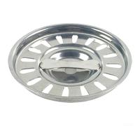 Colador de fregadero de cocina de acero inoxidable de 73 mm, rejilla de filtro de cesta de drenaje SUS304 con mango para residuos de alimentos y cáscaras de verduras, reemplazo de tamiz