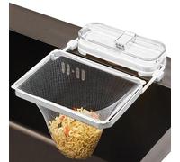 Colador de fregadero de esquina, colador de drenaje de esquina del fregadero de cocina - Estante de drenaje de esquina con pantalla de filtro de 50 piezas - Soporte para almacenamiento de basura