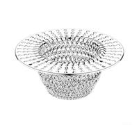 Colador de fregadero de metal robusto con diseño invertido para una rápida eliminación de escombros, adecuado para cocina y baño