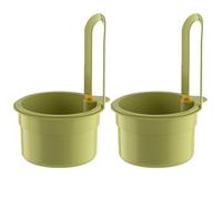 Colador de Fregadero para Restos de Comida, 2pcs Cesta de Drenaje, Cocina Fregadero, Cesto para Lavar Frutas y Verduras (Verde)