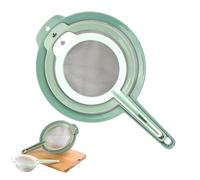 Colador de Malla con Mango - Portátil Y Multifuncional De Mano | Tamiz De Malla Fina Para La Cocina,Para Hornear, Infusionar Té, Preparación De Comidas, Así Como Para Harina, Azúcar, Café En Polvo