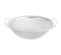 Colador de malla de acero inoxidable con doble mango para cocina, cesta de drenaje de malla fina, tamiz de harina, colador de aceite, filtro de alimentos, para arroz, pasta, verduras, fideos para