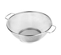 Colador de malla fina - Cesta de lavado de frutas con asas | Tamiz de acero inoxidable de malla fina, colador de fregadero, recipiente de drenaje de metal versátil para espaguetis, verduras y frutas