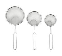 Colador de Malla Fina de Acero Inoxidable 3 Piezas Utensilio De Malla Fina