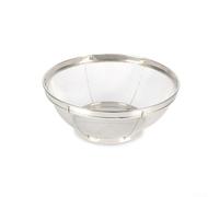 Colador de malla fina de acero inoxidable para tareas de cocina que implican drenaje de pasta para enjuagar arroz y lavar ensaladas (24,5 cm)