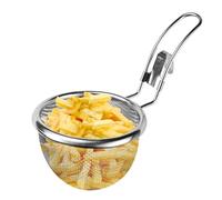 Colador de Malla Metálica Duradero Resistente al Óxido - Colador Fino de Acero Inoxidable 19 x 9,8 cm | Filtro de Harina con Marco Reforzado para Harina, Pasta, Fideos, Arroz y Té