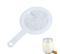 Colador de malla para alimentos, colador de nailon para separación de alimentos, con mango de polipropileno antideslizante, para leche de soja, leche de arroz, vino, miel y más