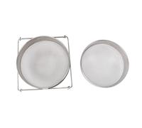 Colador de miel de acero inoxidable con doble tamiz, filtro de miel para apicultura con brazo extensible, colador de residuos de malla dual para cubos de 5 galones, equipo para
