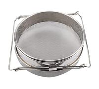Colador de miel de acero inoxidable, filtro extractor de miel de doble tamiz grande con brazos ajustables Suministros de apicultura Herramienta para colmena de abejas para
