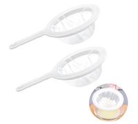 Colador de Nylon Fino,2 Pcs Colador Malla Plastico Colador Fino Colador Cocina Pequeño Tamiz con Mango Filtro de Alimentos para Filtrar Jugo de Frutas Vino Leche Etc(200/400 Mallas)