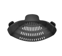 Colador de Pasta de Silicona Universal - Ajustable, Cuello Ancho, Escurreplatos para Cocina