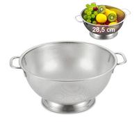 Colador de Pasta Grande, Escurridor de Verduras de 304 Acero Inoxidable Microperforado, Colador de Cocina Grande con Asas, Coladores de Durable per Scolare Verdura, Frutta, Riso e Pasta, 28,5 cm