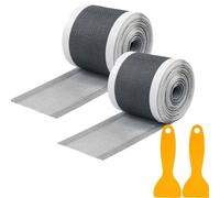 colador de Pelo Ducha 70mm x 10m colador de desagüe desechable colador de Pelo colador de desagüe Autoadhesivo Malla de desagüe de Ducha con espátula de plástico para Ducha bañera baño,2 Piezas