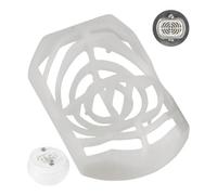 Colador de Pelo para desagüe de Ducha, 1 Pieza, en Blanco, Compatible con Viega Domoplex 6928 y 6929, Tubo de Recambio para sifón de Ducha de Ø 52 mm Domo plex, Filtro de Pelo para desagüe de Ducha