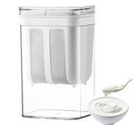 Colador de queso | colador de yogur de malla fina, reutilizable, 1100 ml, acero inoxidable 304, ayudante de cocina para hacer yogur grueso