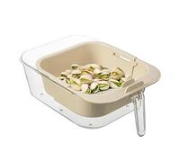 Colador de Tazón, Cesta telescópica extensible de dos capas, cesta de fregadero con asa, para el hogar, cocina y sala de estar, para aperitivos, como bayas, tomates y fresas