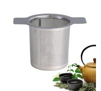 Colador De Té - Cesta Para Infusor De Hojas Sueltas, Acabado Metálico De Malla Fina, Gran Capacidad De 10 X 10 X 6 Cm + Ajuste Universal Para Taza, Acero Inoxidable De Calidad Alimentaria - Para Caldo