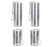 Colador De Té De 4 Piezas, Filtro De Acero Inoxidable, Infusor De Té Para Té Suelto, Separador De Fugas De Té Cilíndrico Largo, Accesorios Para Hacer Té