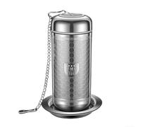 Colador de té de malla de acero inoxidable de alta calidad para un mejor sabor para tés y sopas de hojas sueltas (L)