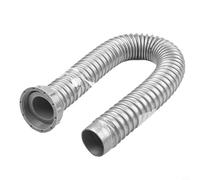 Colador de tubo de drenaje para fregadero de cocina de 58 mm con manguera de agua residual para extensión de lavadora en longitudes de 40/60/80/100/120 cm - PP PVC para mate (60 cm)