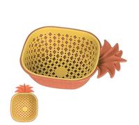 Colador de Verduras | Recipiente Colador de Doble Capa - de Arroz con Forma de Piña - Para Cocina Camping Preparación de Ensaladas Picnic al Aire Libre Fregadero Preparación de