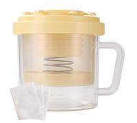 Colador de Yogur con Tapa - Filtro de Yogur con Malla Ultrafina | Herramienta Reutilizable Para Elaboración Casera Con Diseño Multifuncional Para Cocina Preparación De Comida Zumo Y Uso